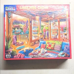 White Mountain Vibrant Lakeside Retreat Puzzle